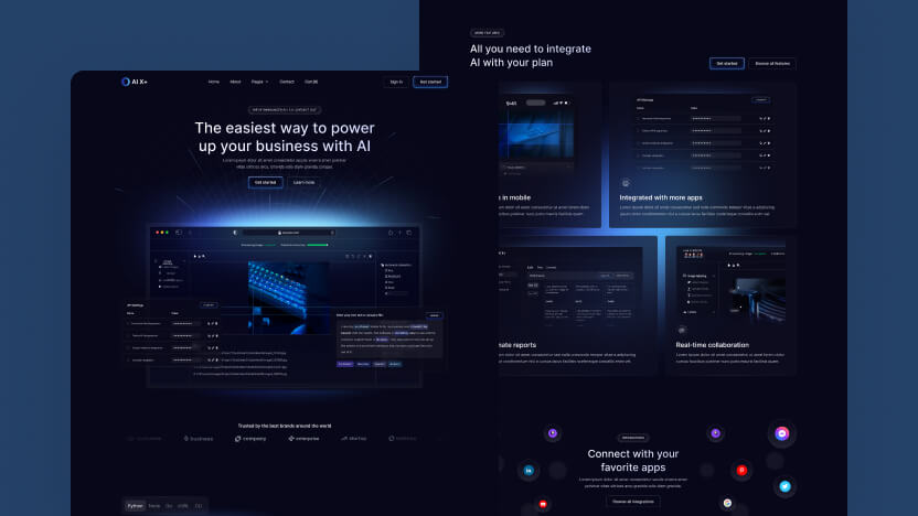 AI X+ Top AI Computer Vision Web Design