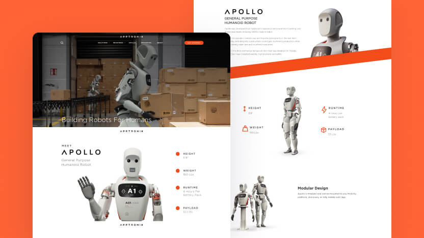 Apptronik Top AI Robotics Web Design