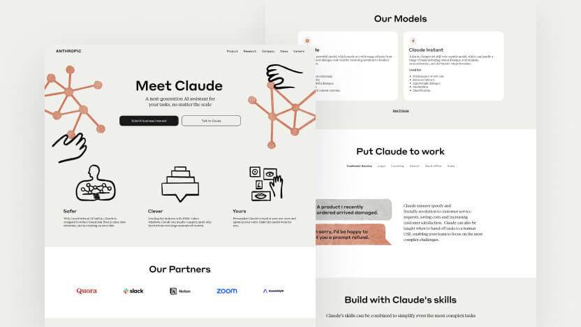 Claude Top AI Virtual Assistants Web Design