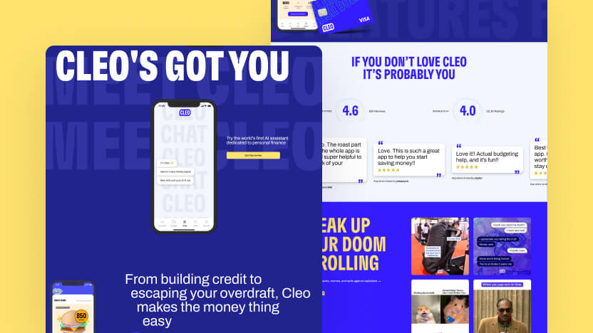 Cleo Top AI Virtual Assistants Web Design