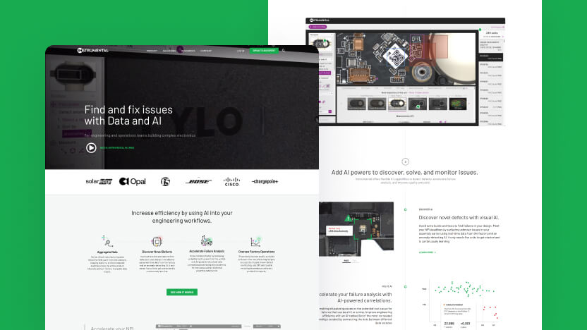 Intrumental Top AI Manufacturing Web Design