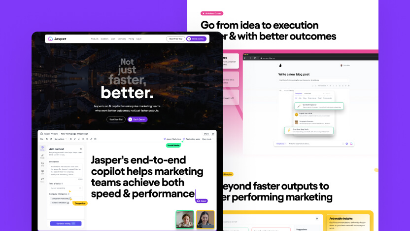 Jasper Top AI Generative AI Web Design