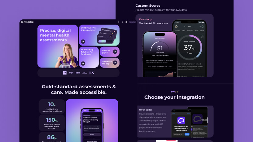 Mindstep Top AI Healthcare Web Design