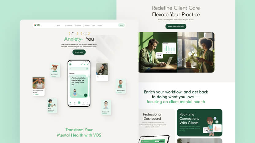 VOS Top AI Healthcare Web Design
