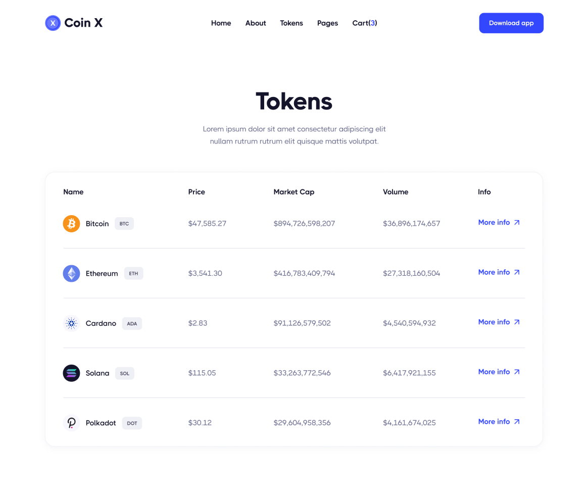 Coin Tokens Project Crypto Design Agency