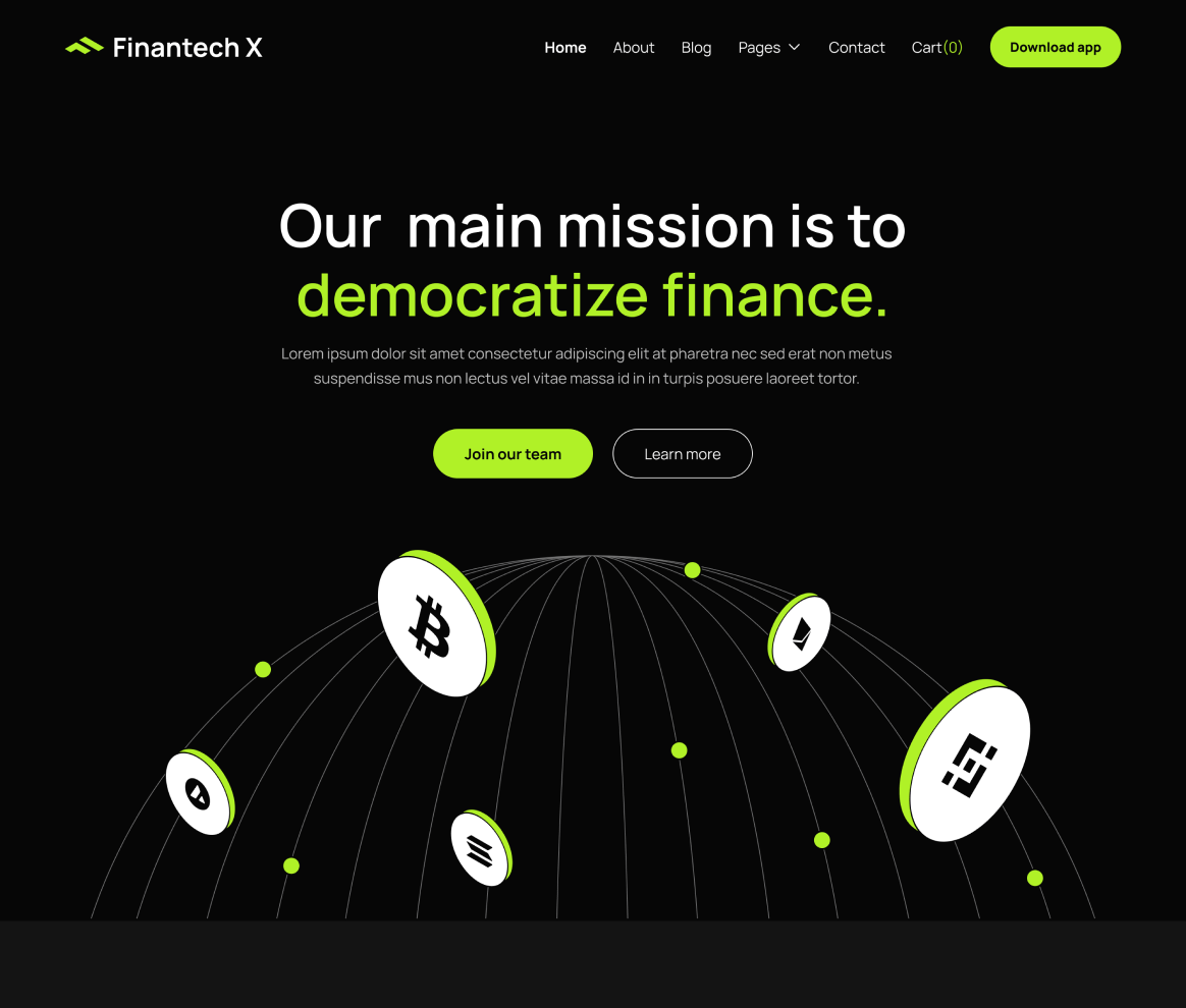 Finantech About Project Crypto Design Agency