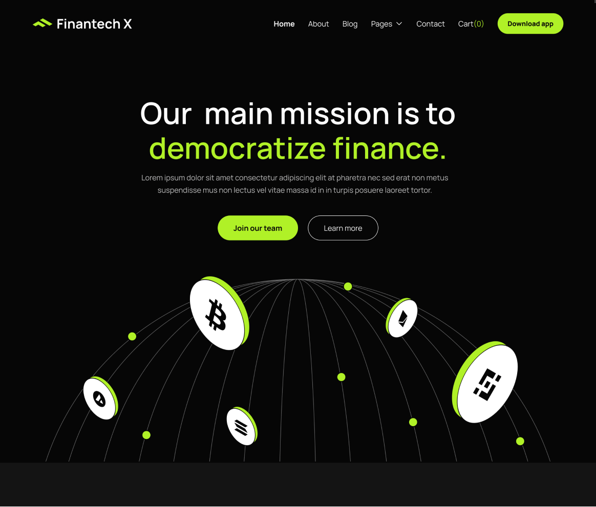 Finantech About Project Crypto Design Agency