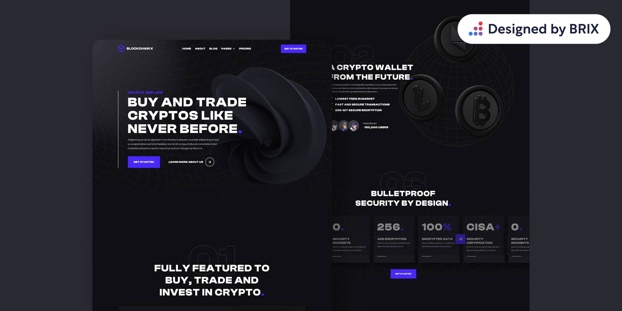 Blockchain - Crypto DeFi Website Design Inspiration