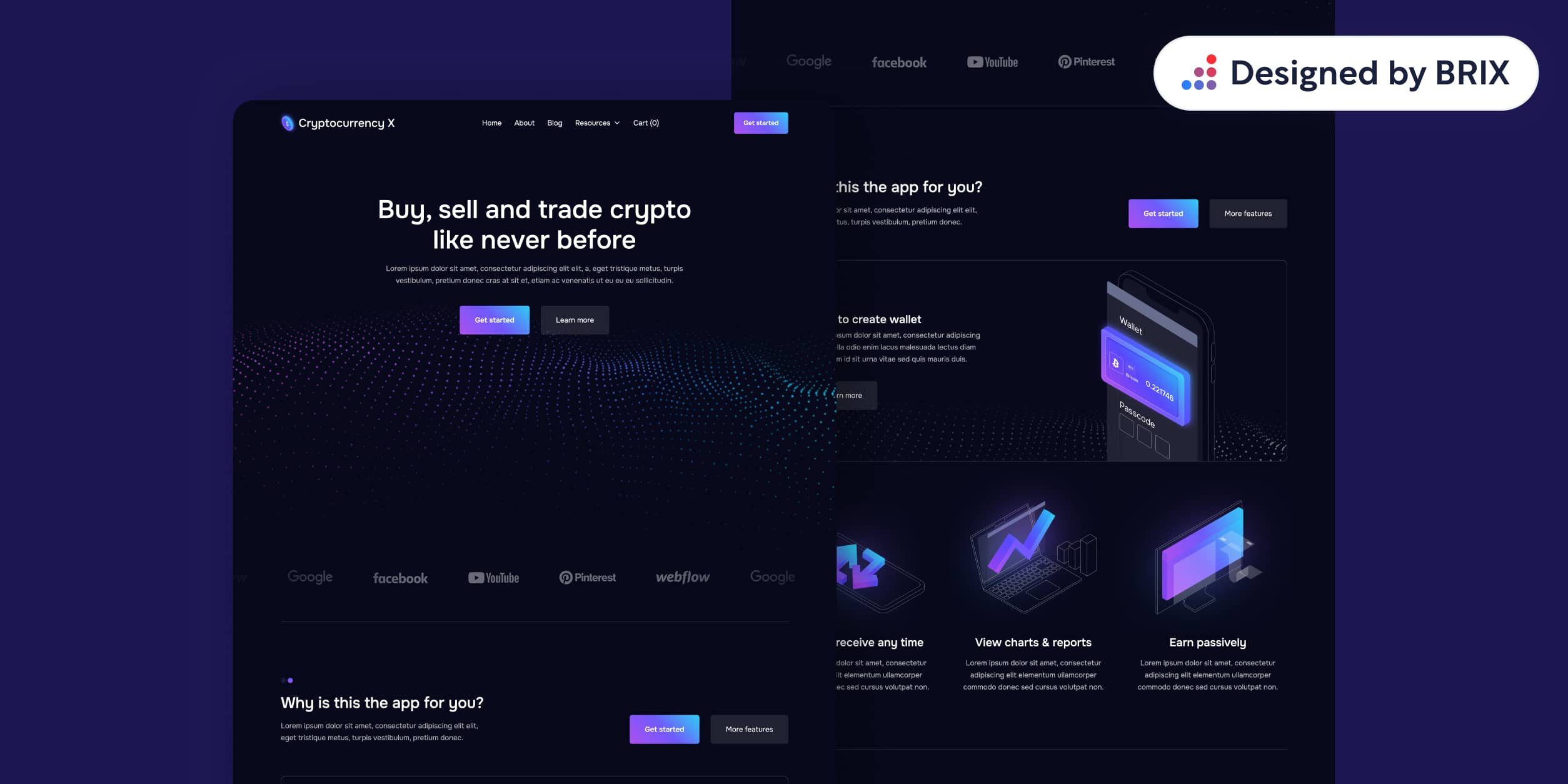 Cryptocurrency - Crypto Exchange Website Design Inspiration