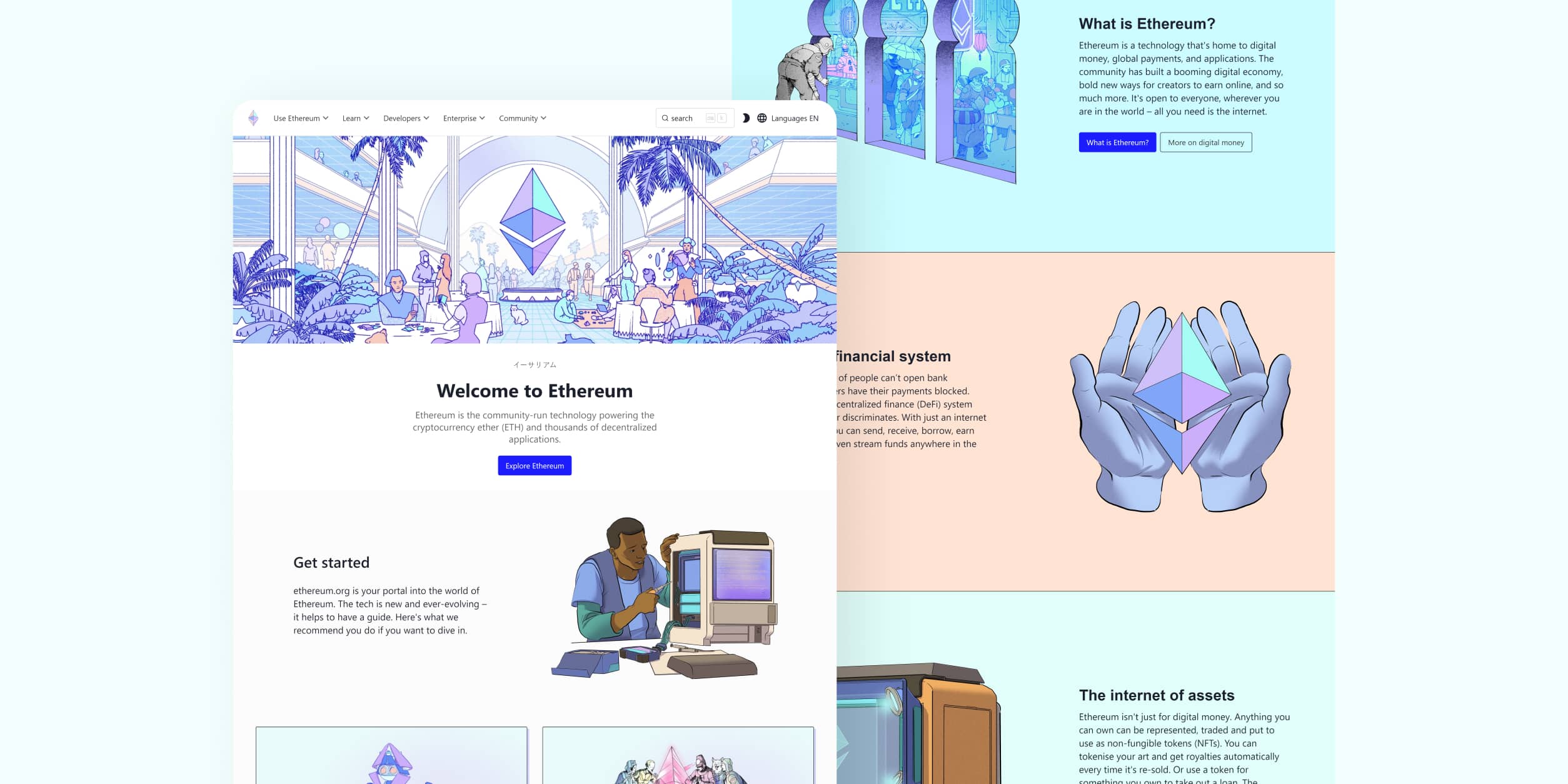 Ethereum - Crypto Blockchain Website Design Inspiration