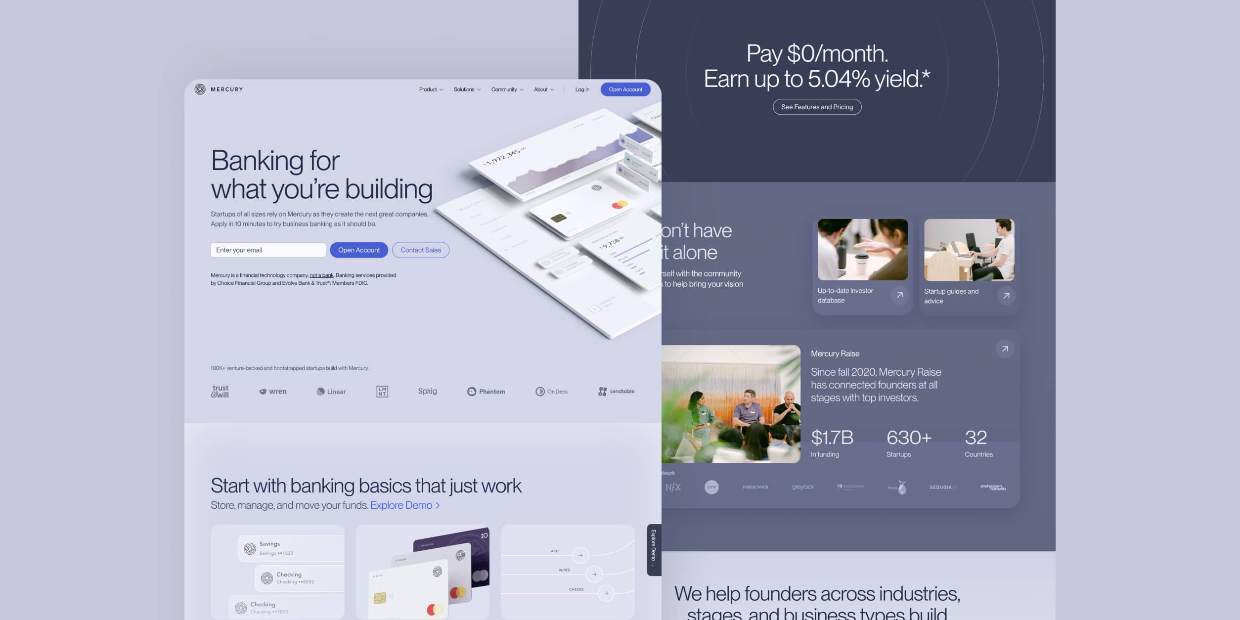 Mercury - Finance Bank Design Inspiration