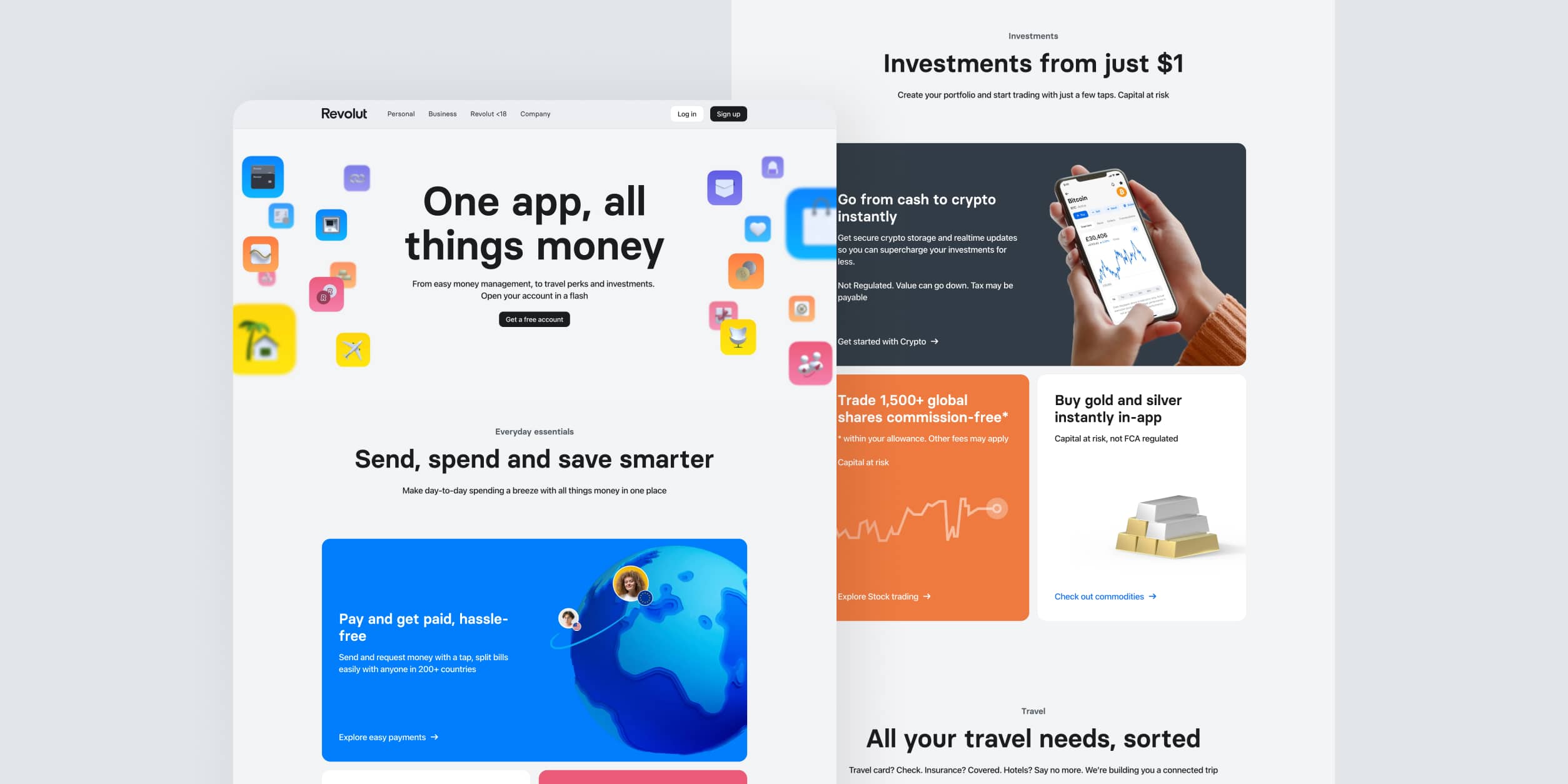 Revolut - Finance App Design Inspiration