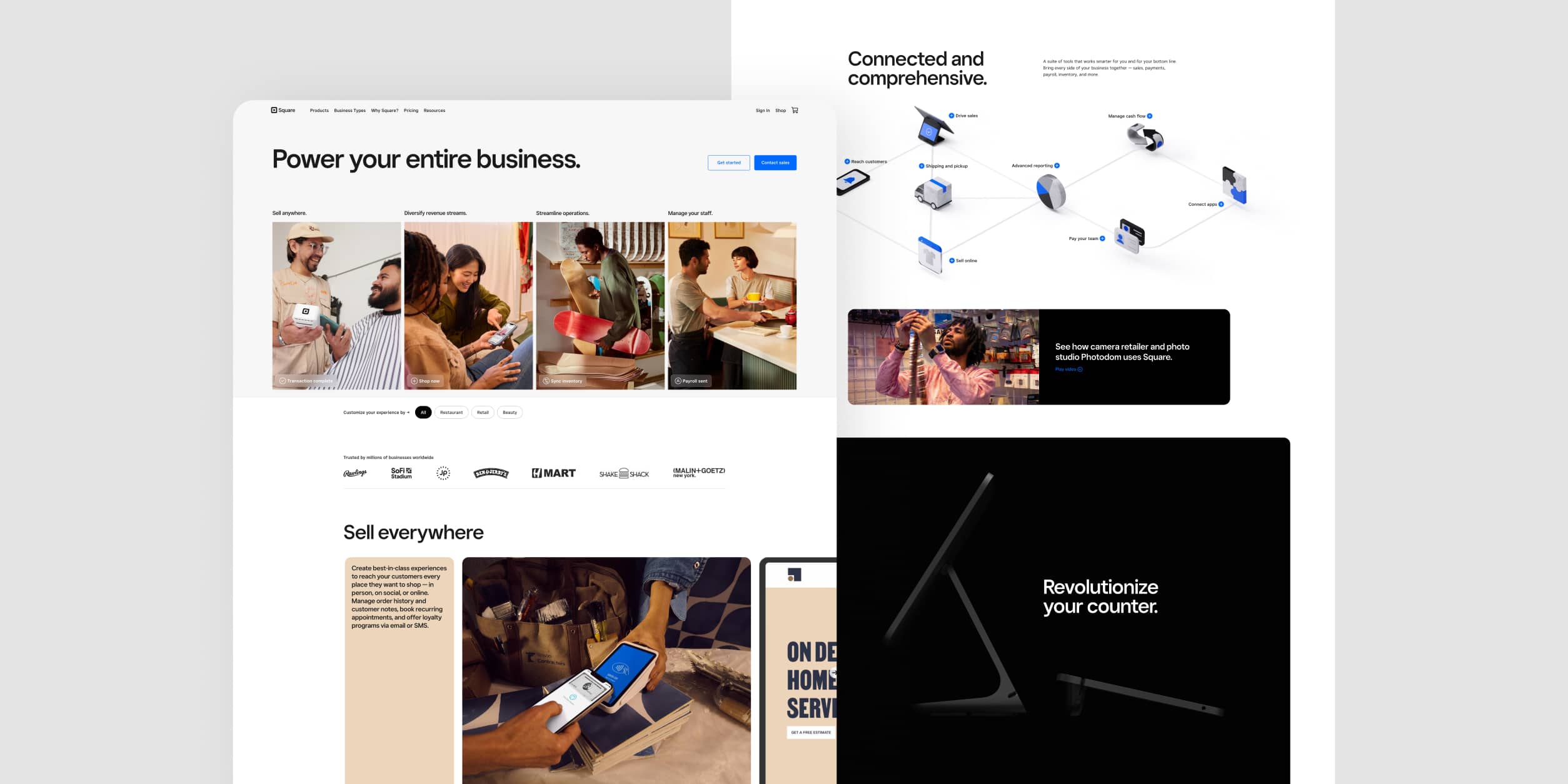 Square - Financial Platform Design Inspiration