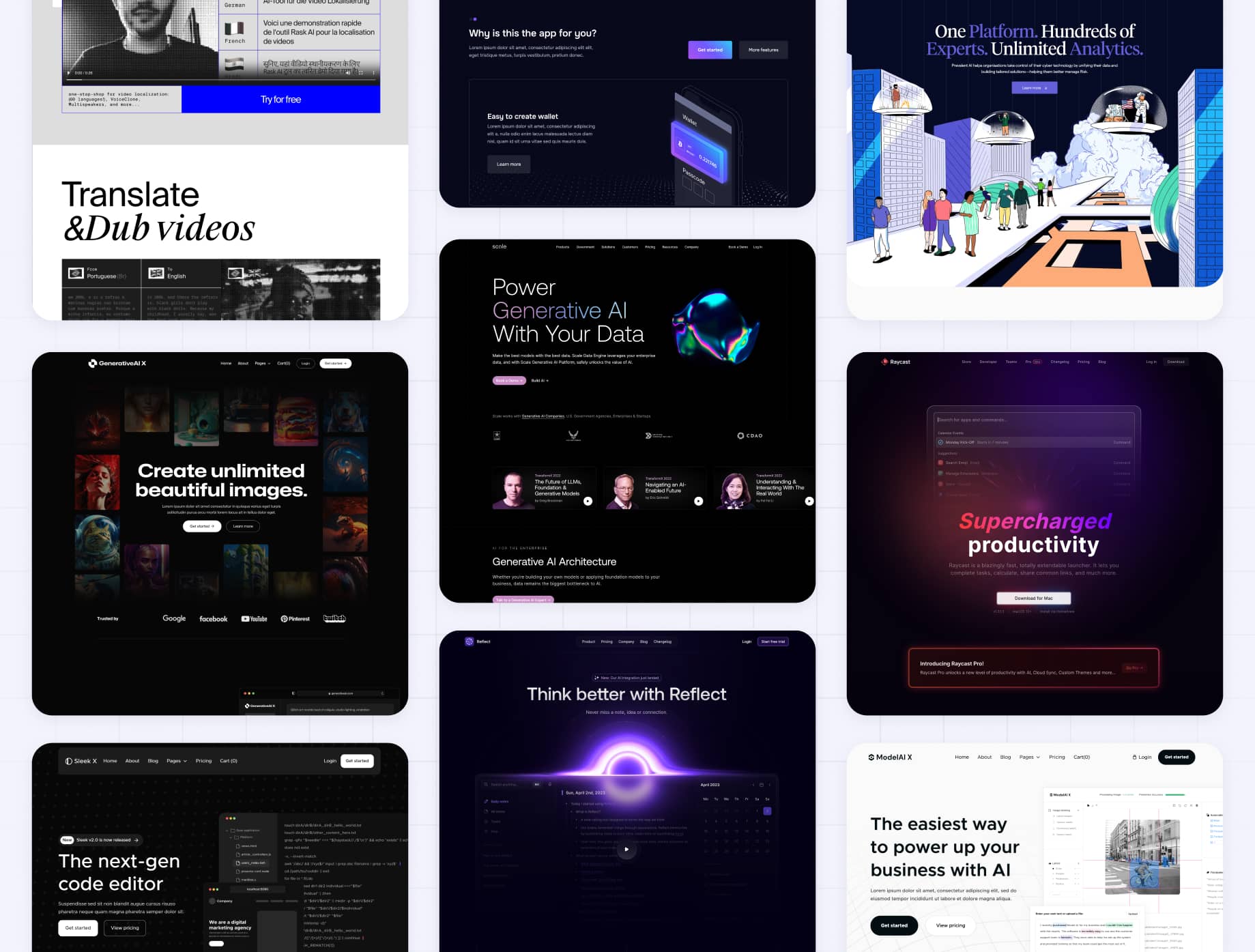 Machine Learning Website Inspiration