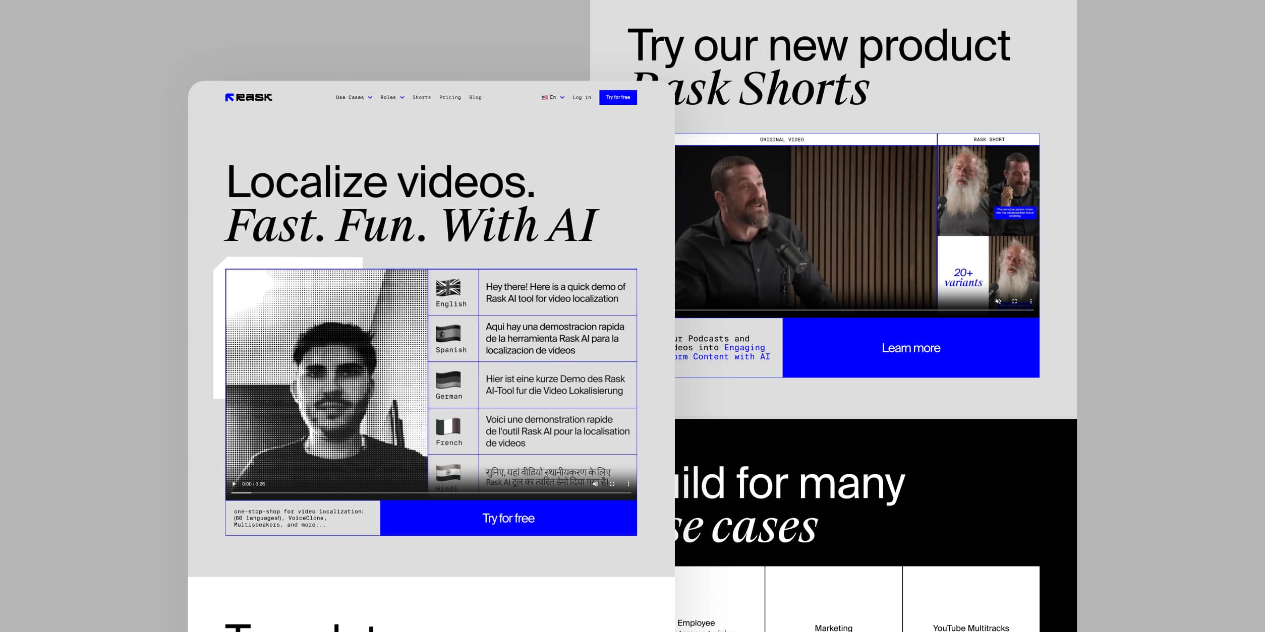 Rask.ai - Machine Learning Landing Page Design Inspiration