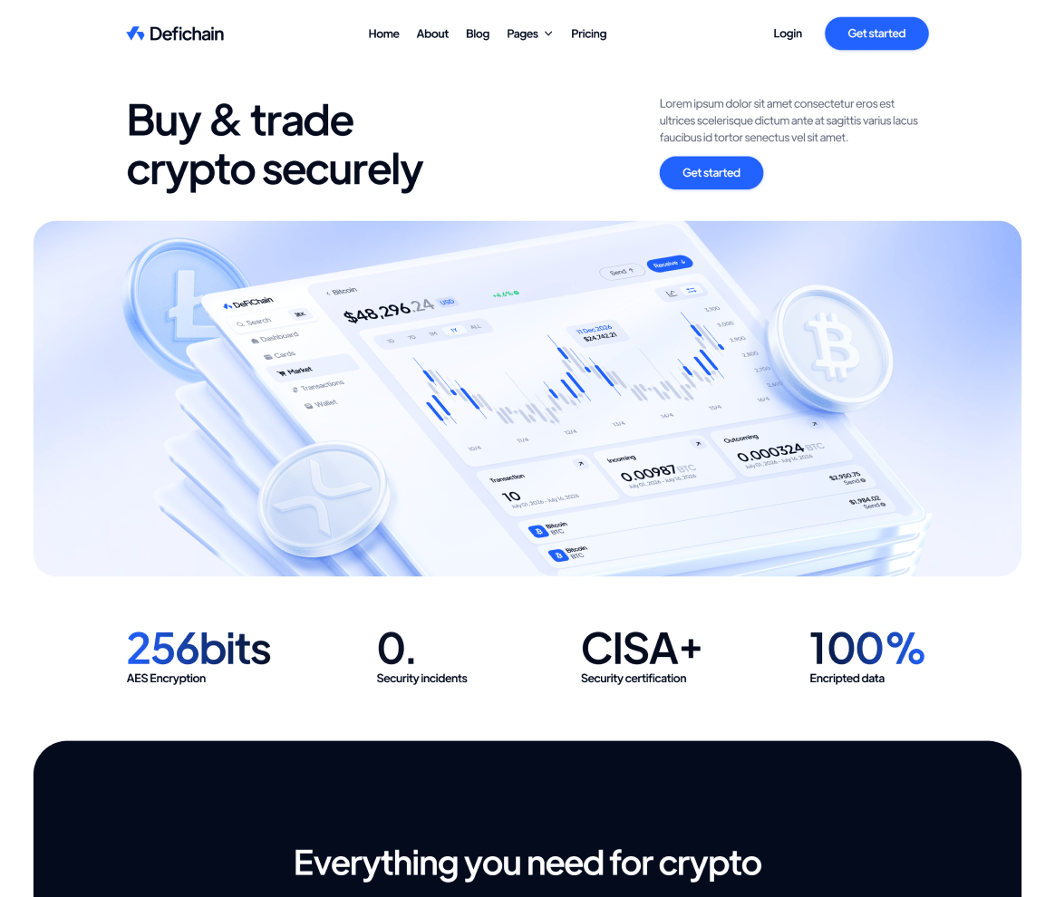 DefiChain Project SaaS UI/UX Design Agency
