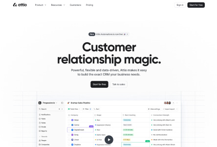 Attio Top SaaS Automation Web Design