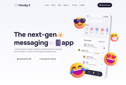 Cloudly X Top SaasCommunication  Web Design