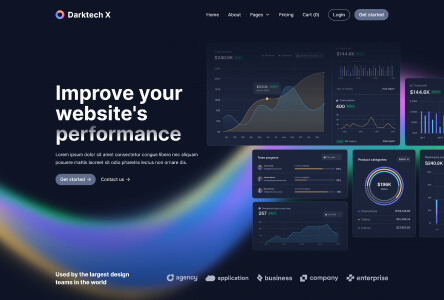 Darktech X Top Saas Analytics Web Design