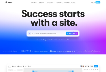 Framer Top SaaS Creative Design Web Design