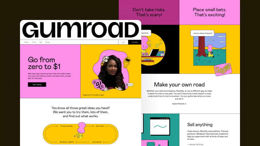 Gumroad Top SaaS Financial Services Web Design