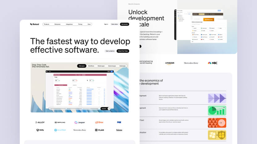 Retool Top SaaS App Development Web Design