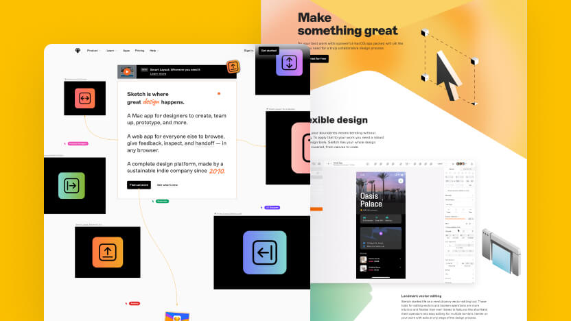 Sketch Top SaaS Creative Design Web Design