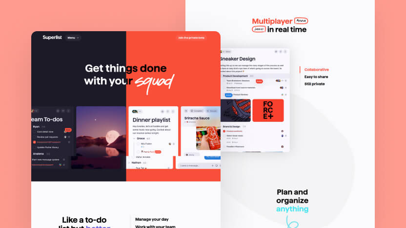 Superlist Top SaaS Productivity  Web Design