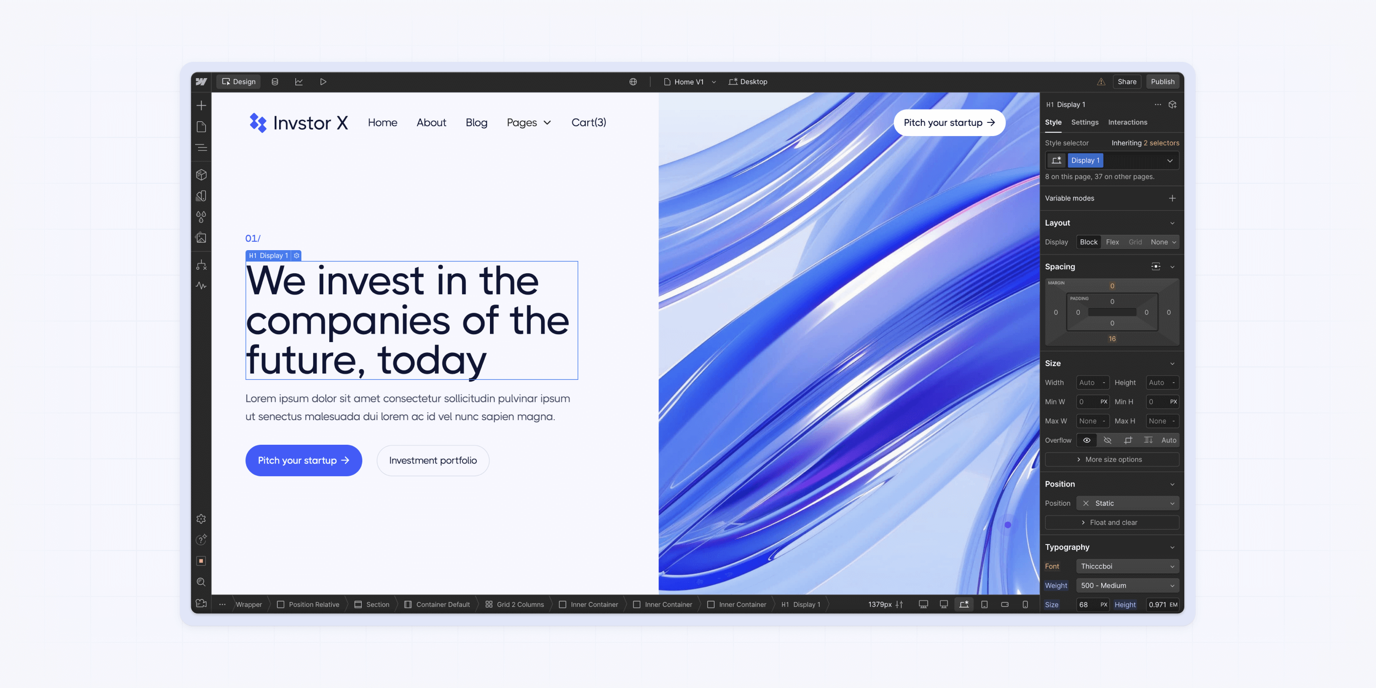 Webflow CMS interface comparison