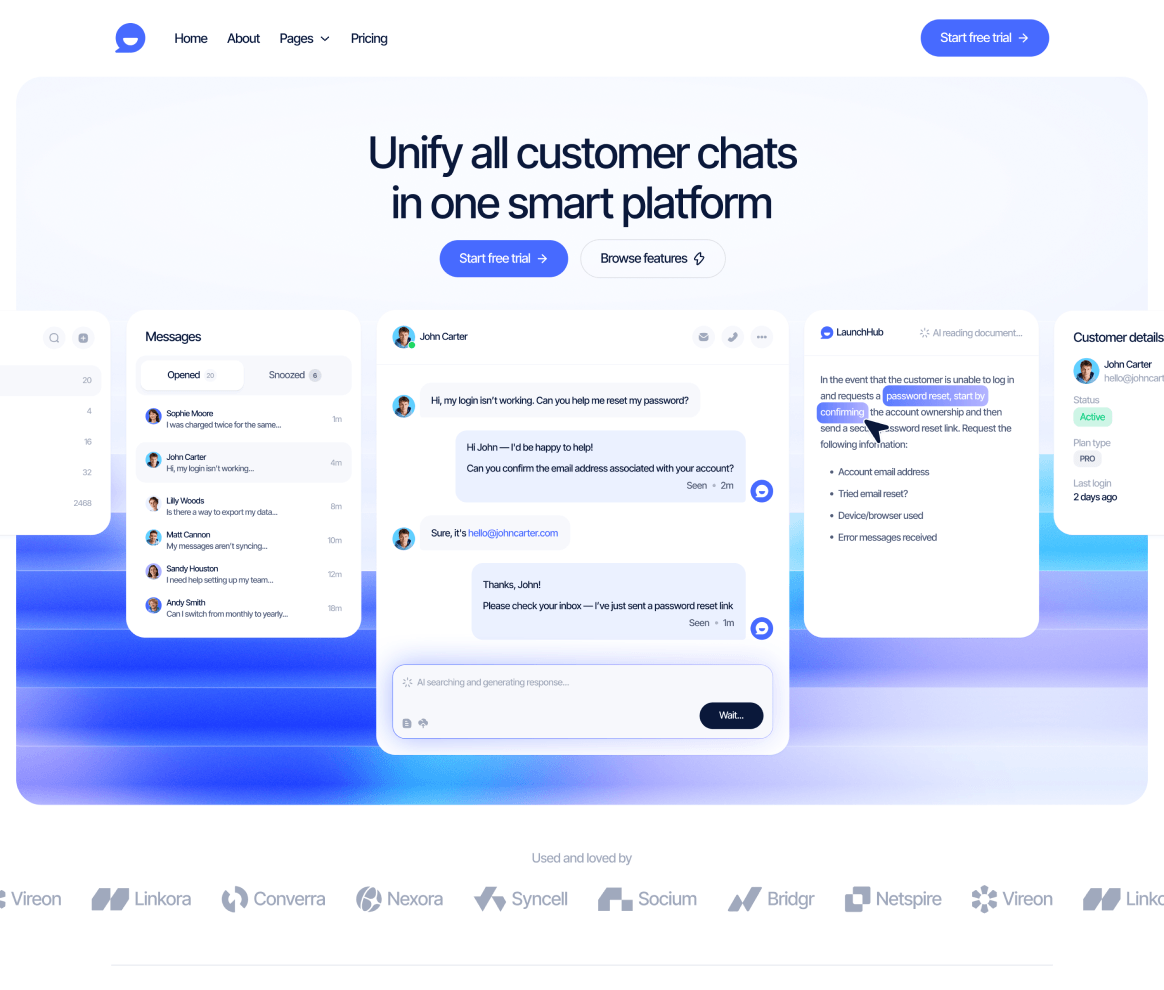LaunchHub Project - Webflow Agency