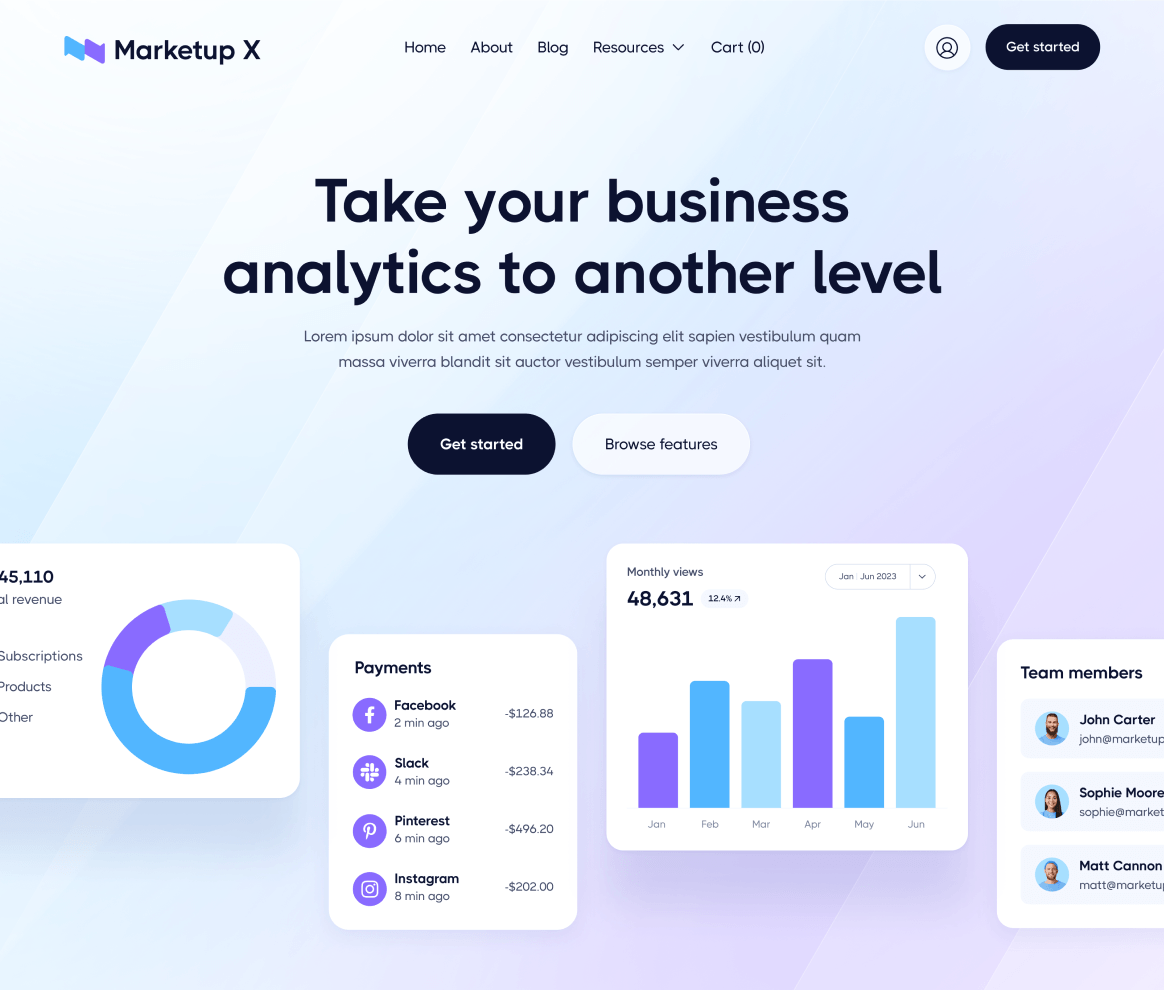 Cinemaflow Project SaaS Website Design Agency