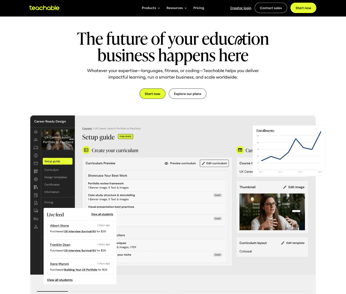 Teachable Project - Webflow Agency