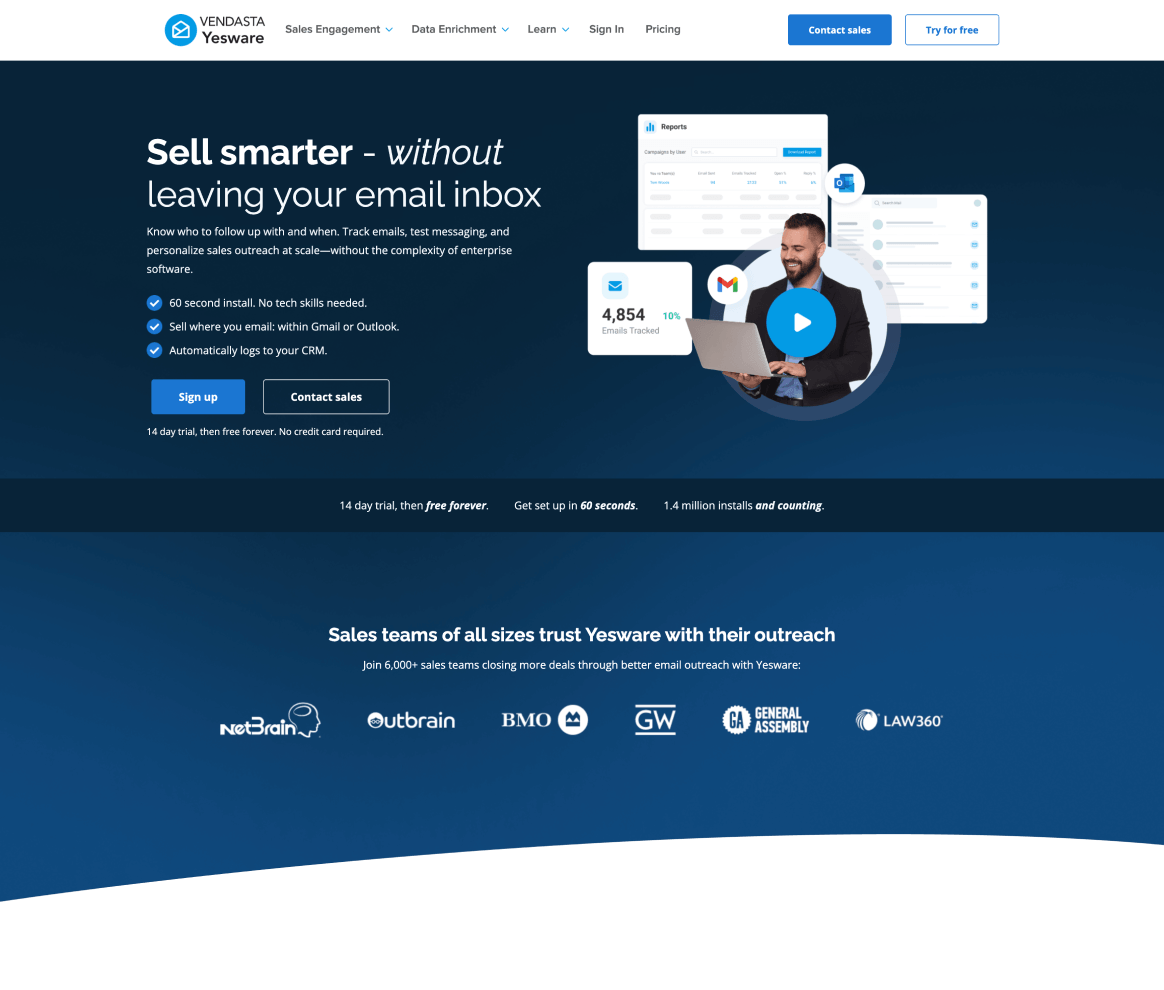 Yesware Project - Webflow Agency