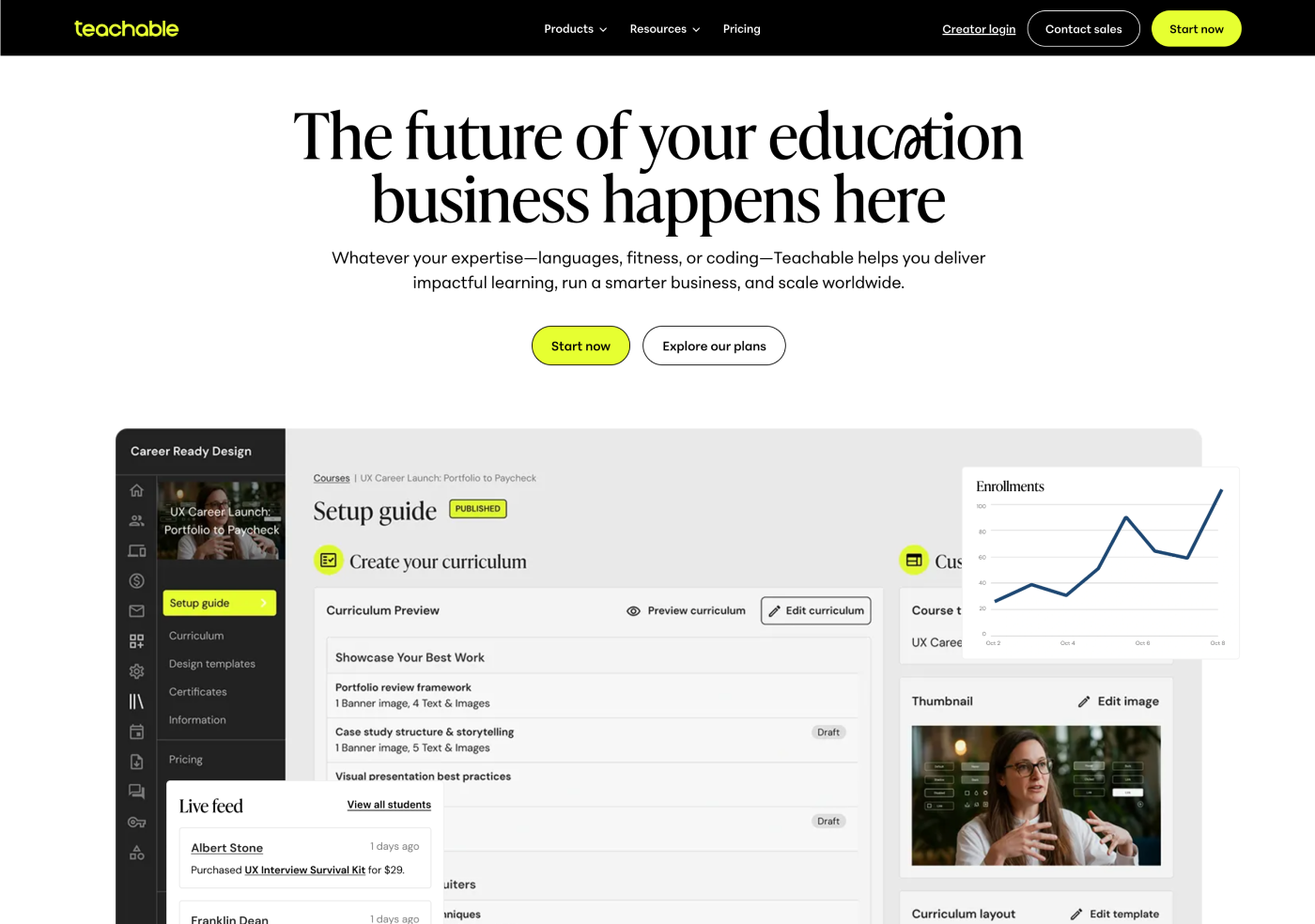 Teachable - BRIX Agency Project