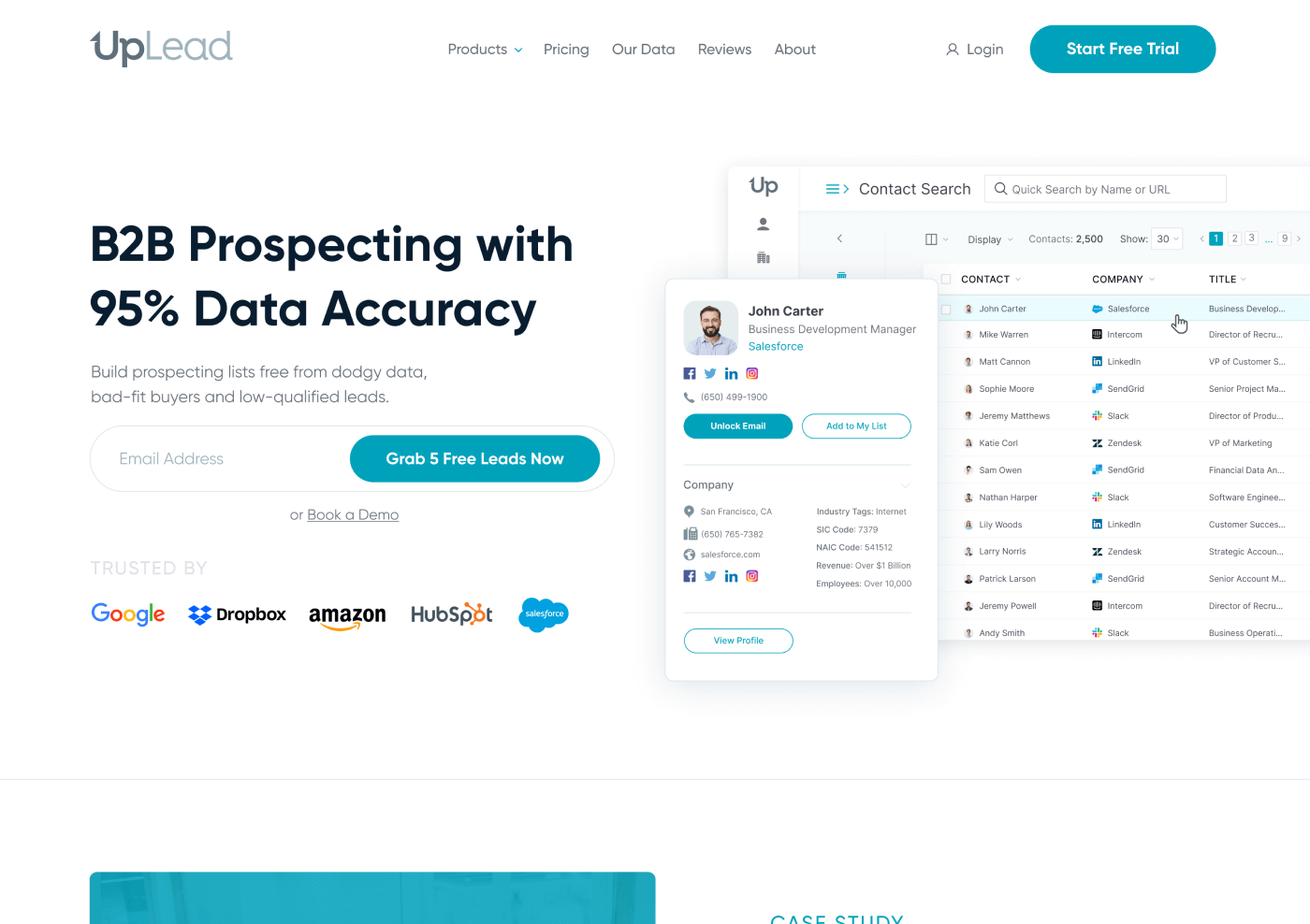 UpLead - BRIX Agency Project