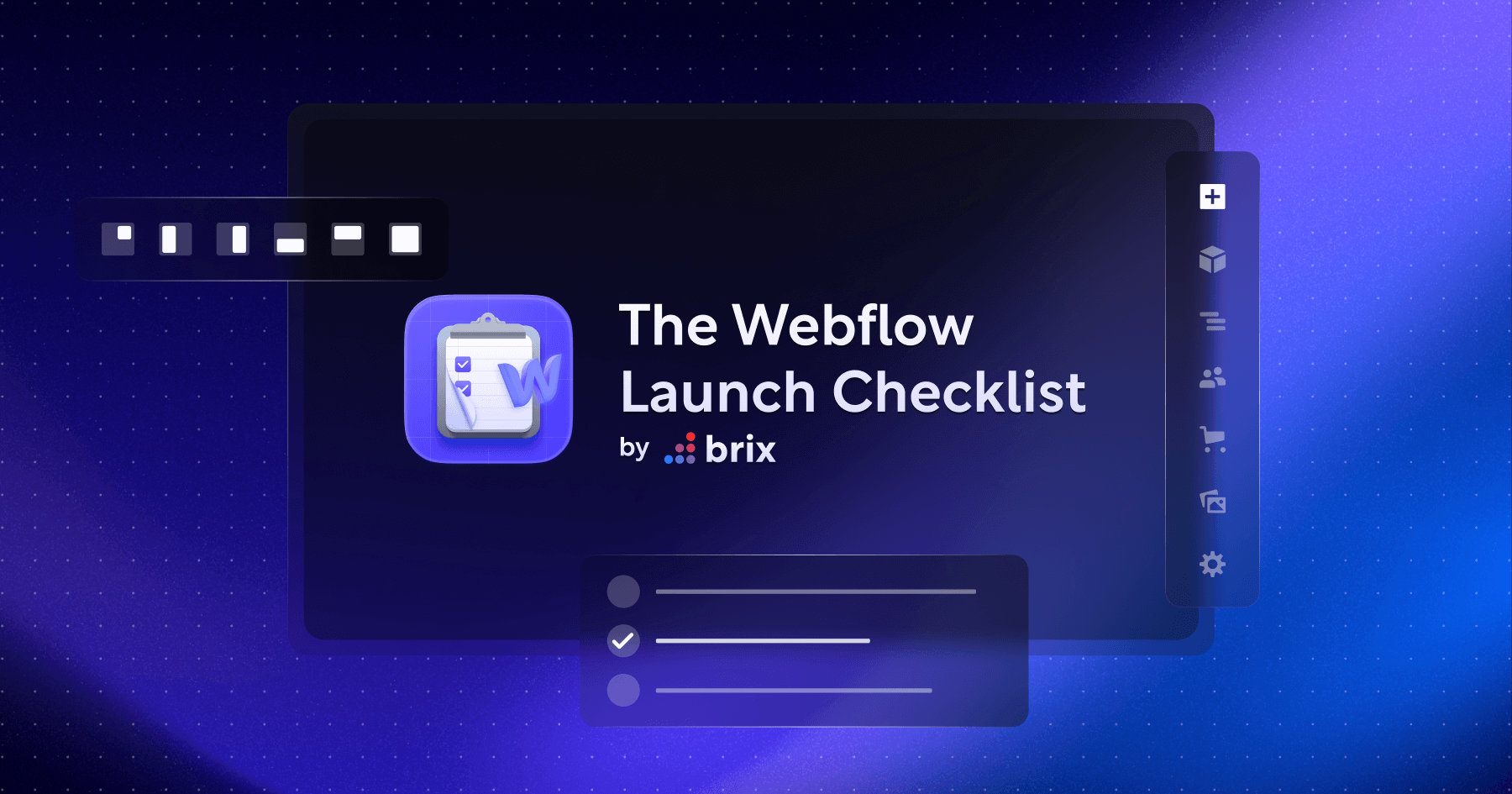 The Webflow Launch Checklist by BRIX Agency